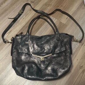 Botkier Valentina Satchel in a metallic grey